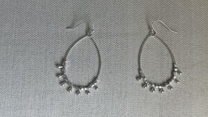 Marlyn Schiff Mareka Teardrop Silver Earrings New